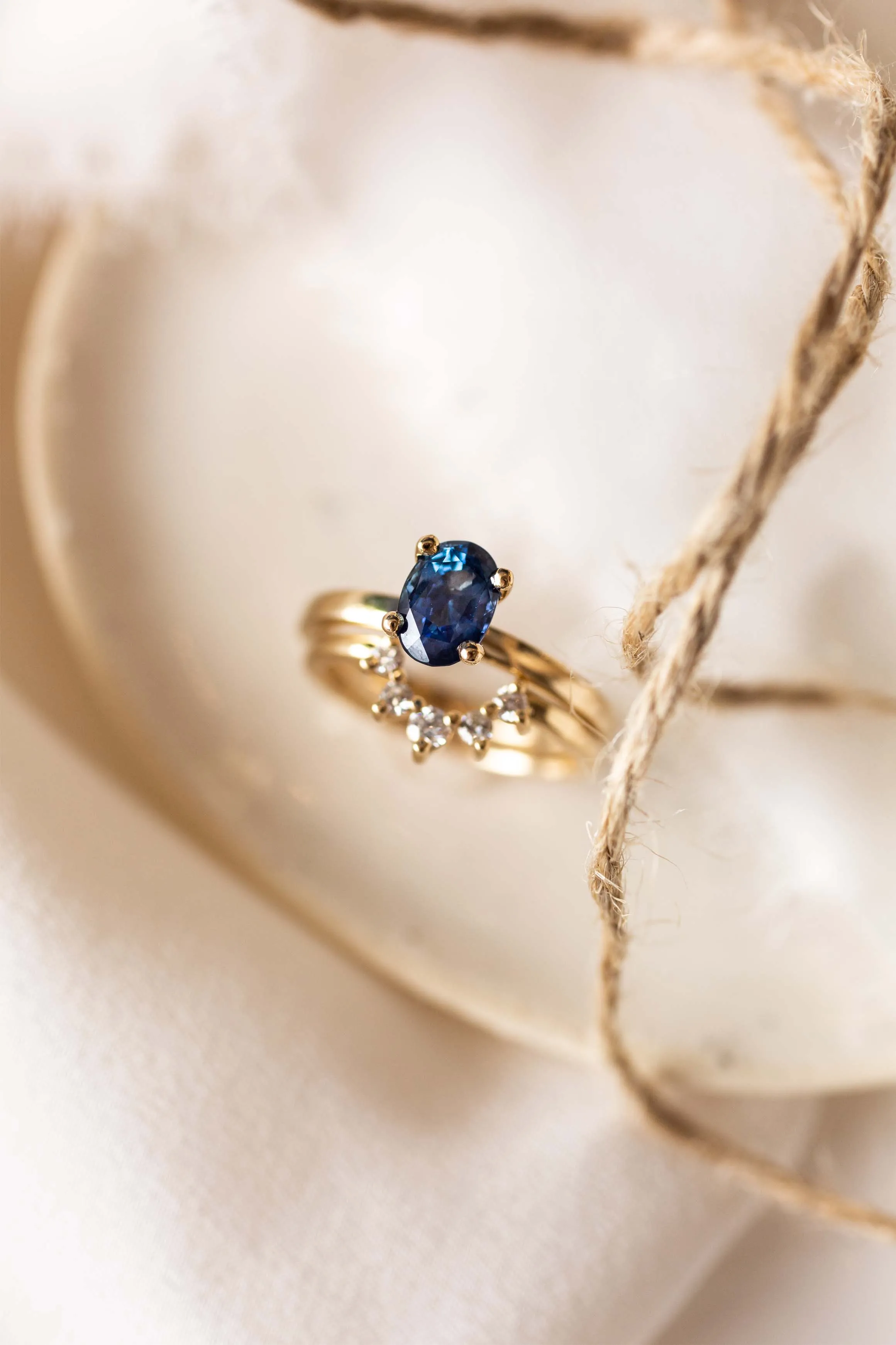 Mars Ring with 1.45ct Blue Sapphire