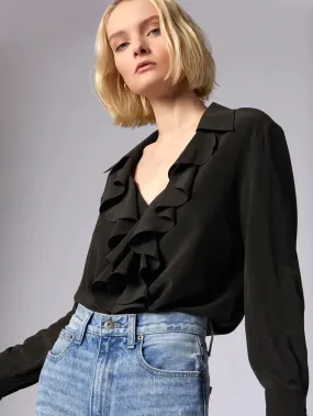 Mathilda L/S Silk Shirt