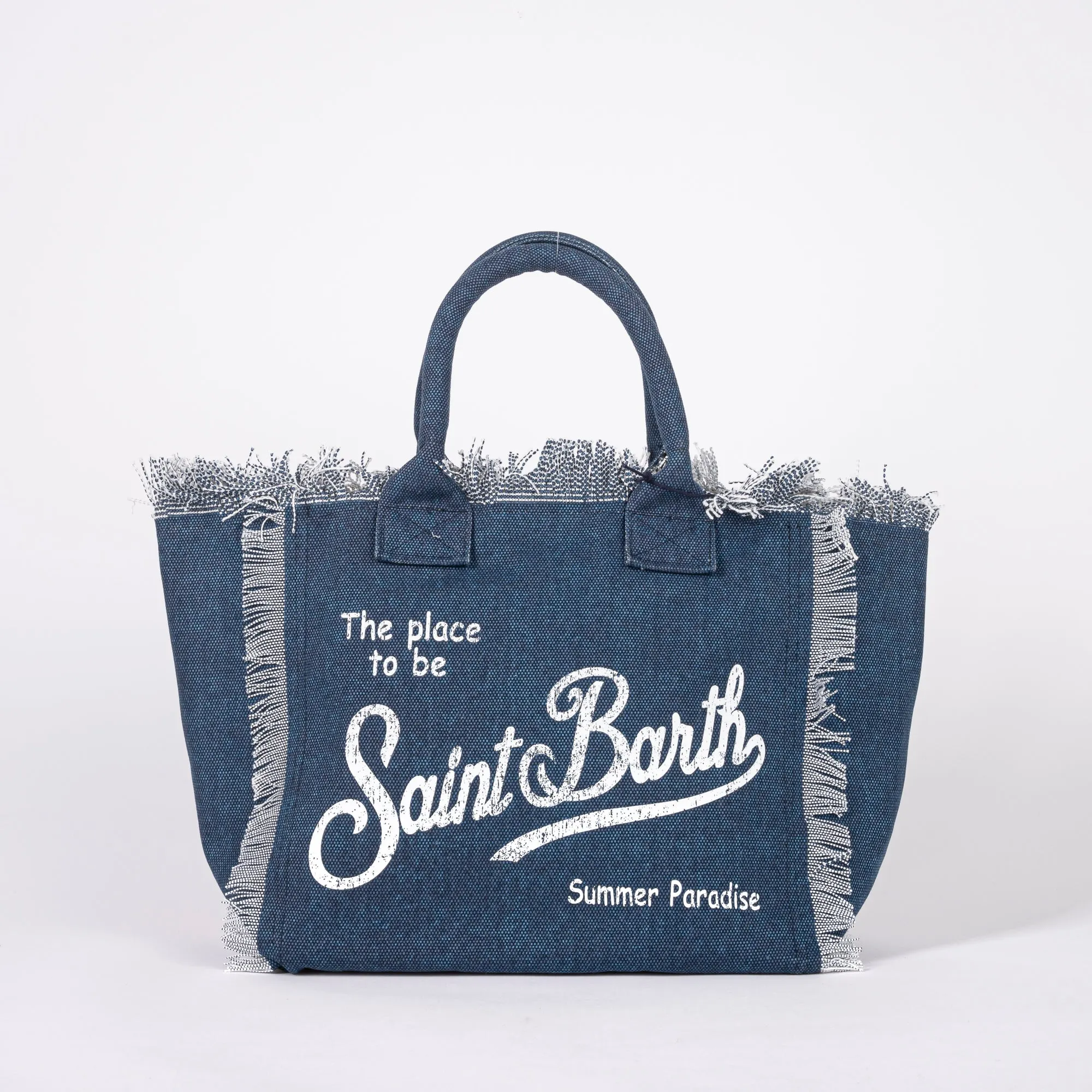 Mc2 Saint Barth borsa vanity tinta unita indigo