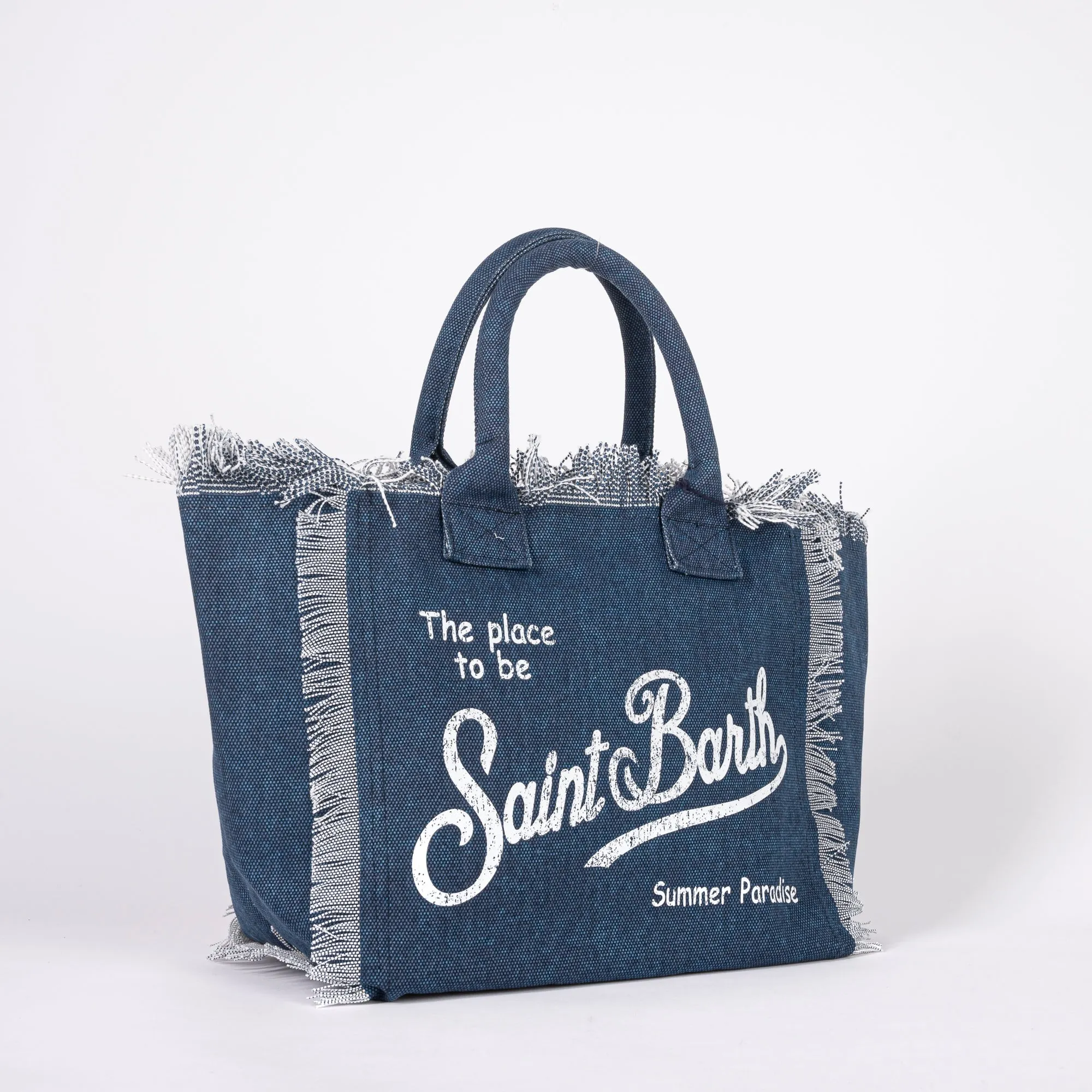 Mc2 Saint Barth borsa vanity tinta unita indigo