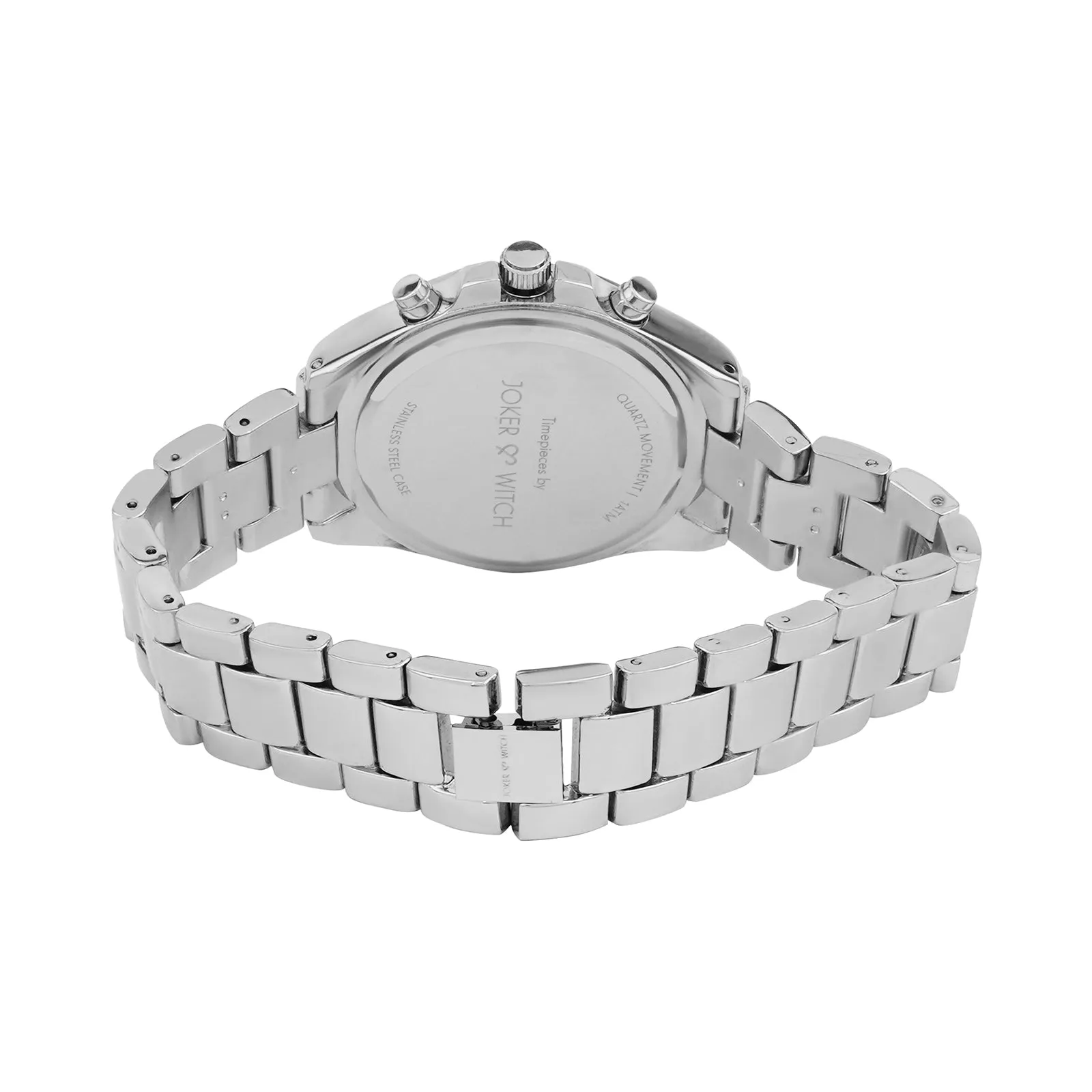 Meghan All Silver Metallic Strap Watch