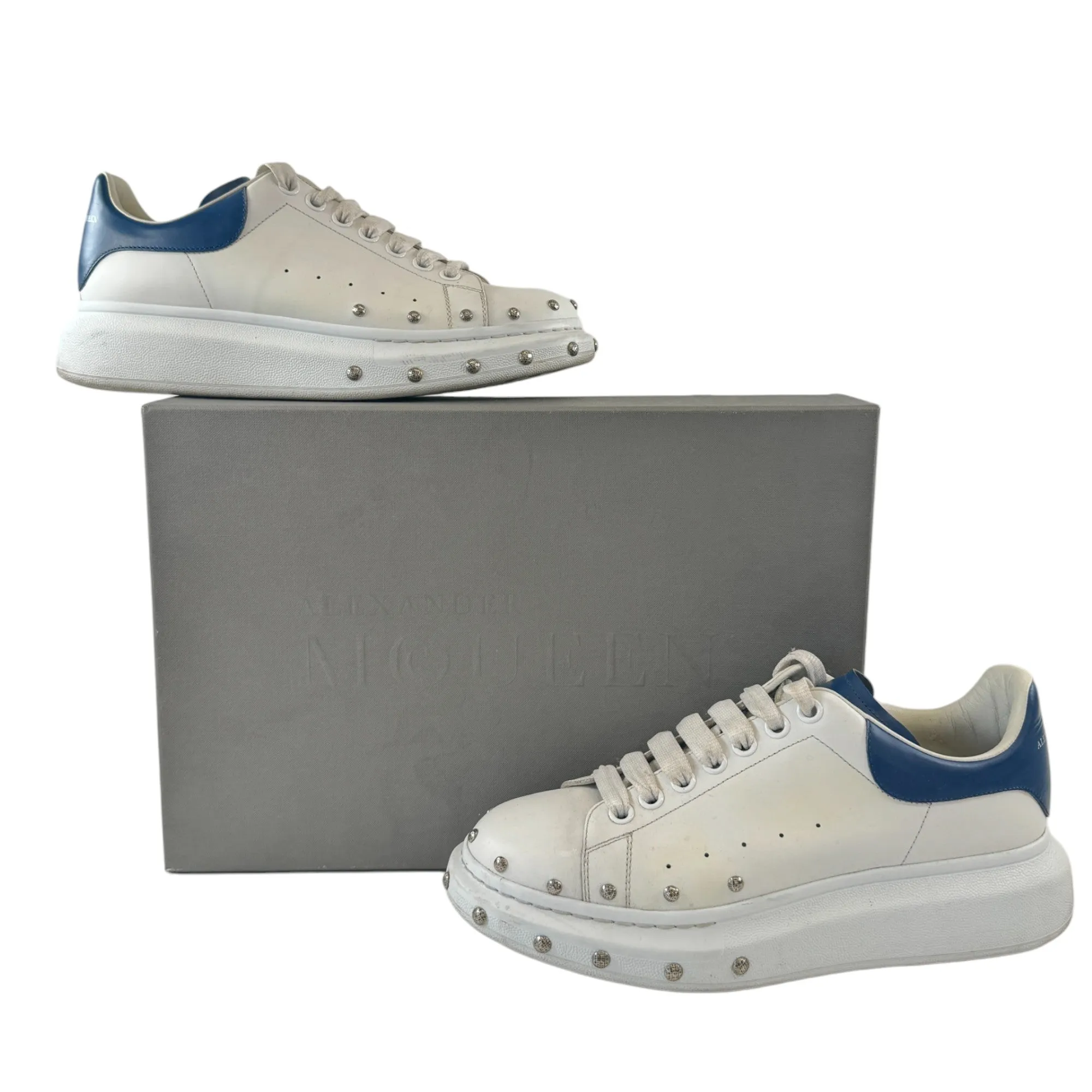 Men's Studded Oversized Low Trainers White Size EU 41 / UK 7