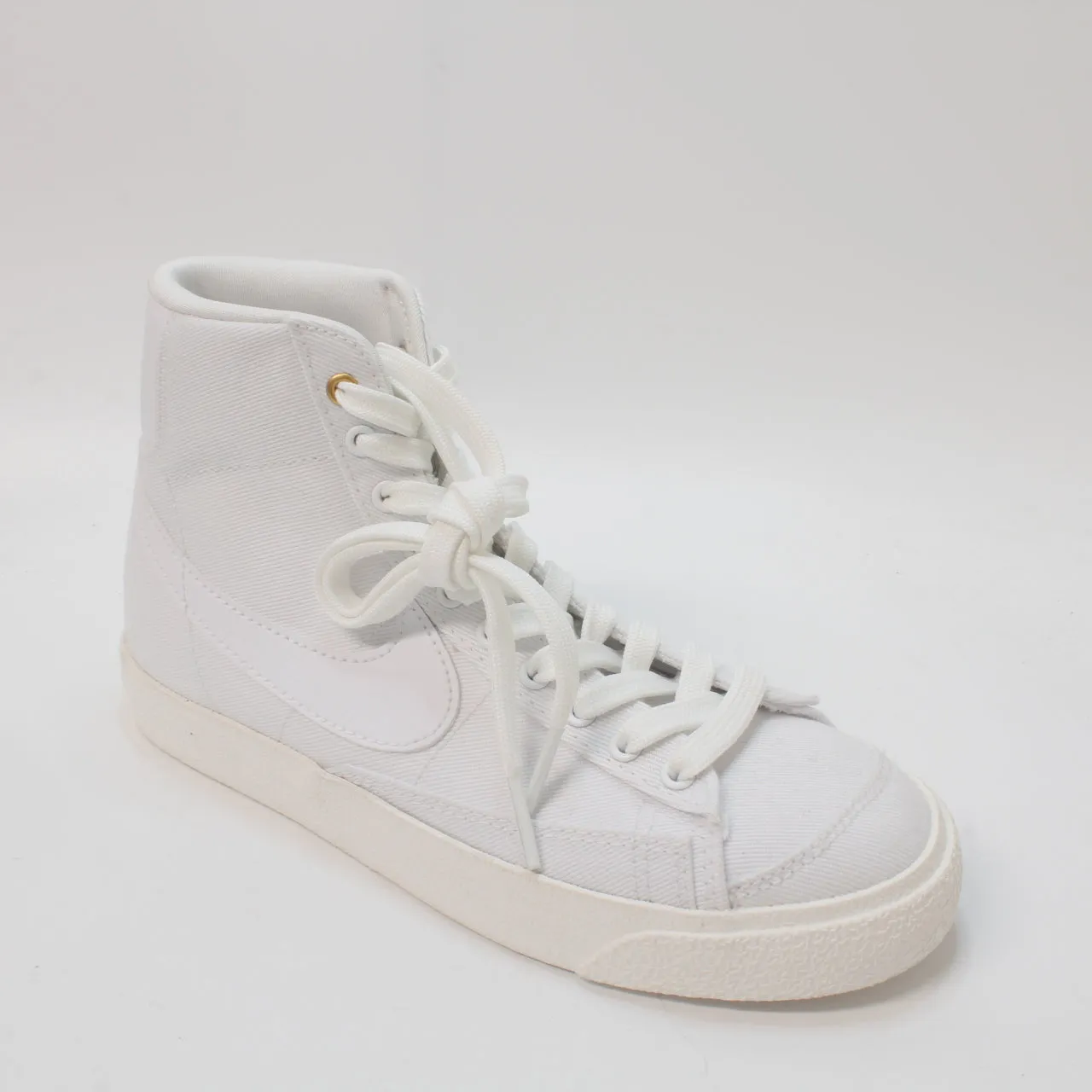 Nike Blazer Mid 77 White White Sail Black Canvas Uk Size 3