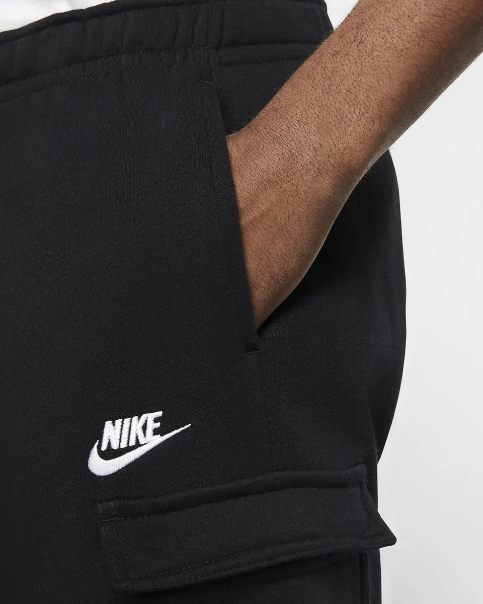 NIKE MEN'S SPORTSWEAR CLUB BLACK TRACKPANTS