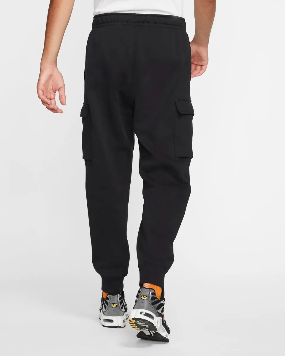 NIKE MEN'S SPORTSWEAR CLUB BLACK TRACKPANTS