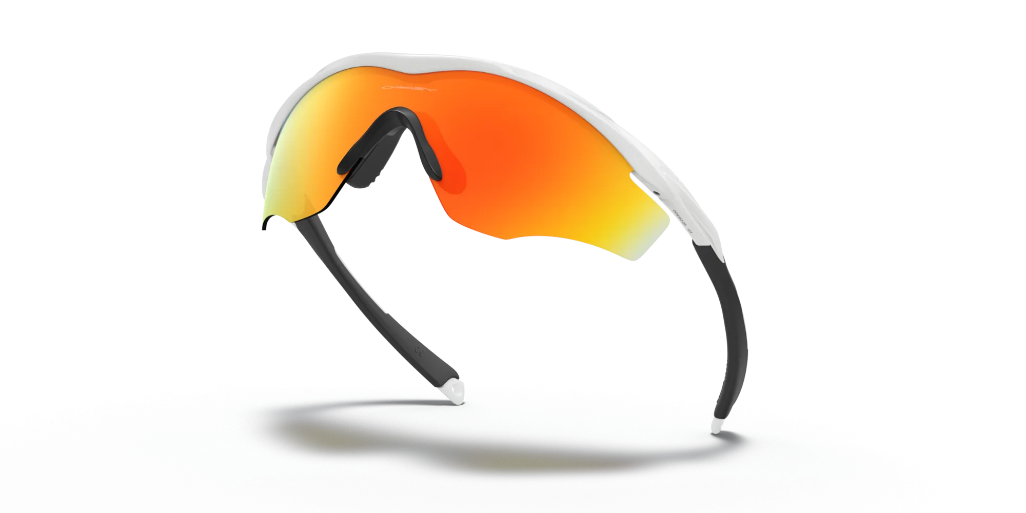 Oakley M2 Frame XL Fire Iridium Lenses Polished White Frame