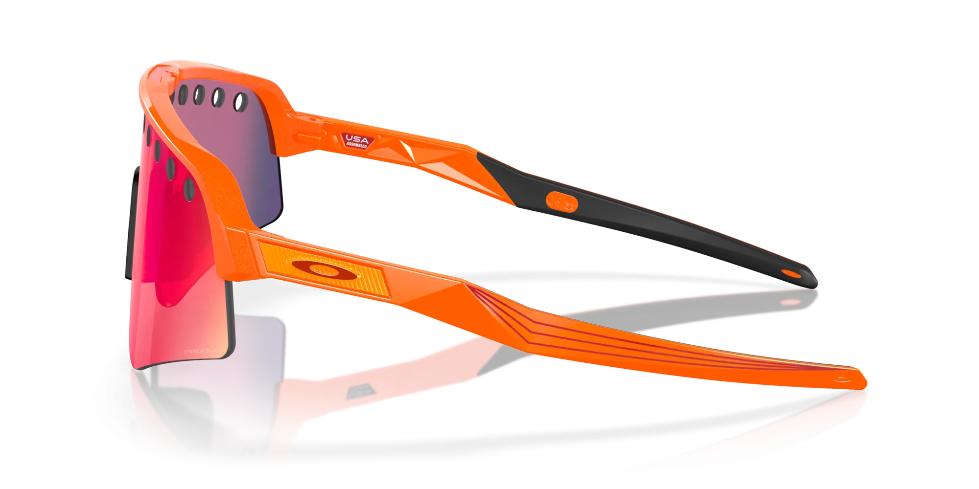 Oakley Sutro Lite Sweep MVDP Prizm Road Lenses Orange Sparkle Frame