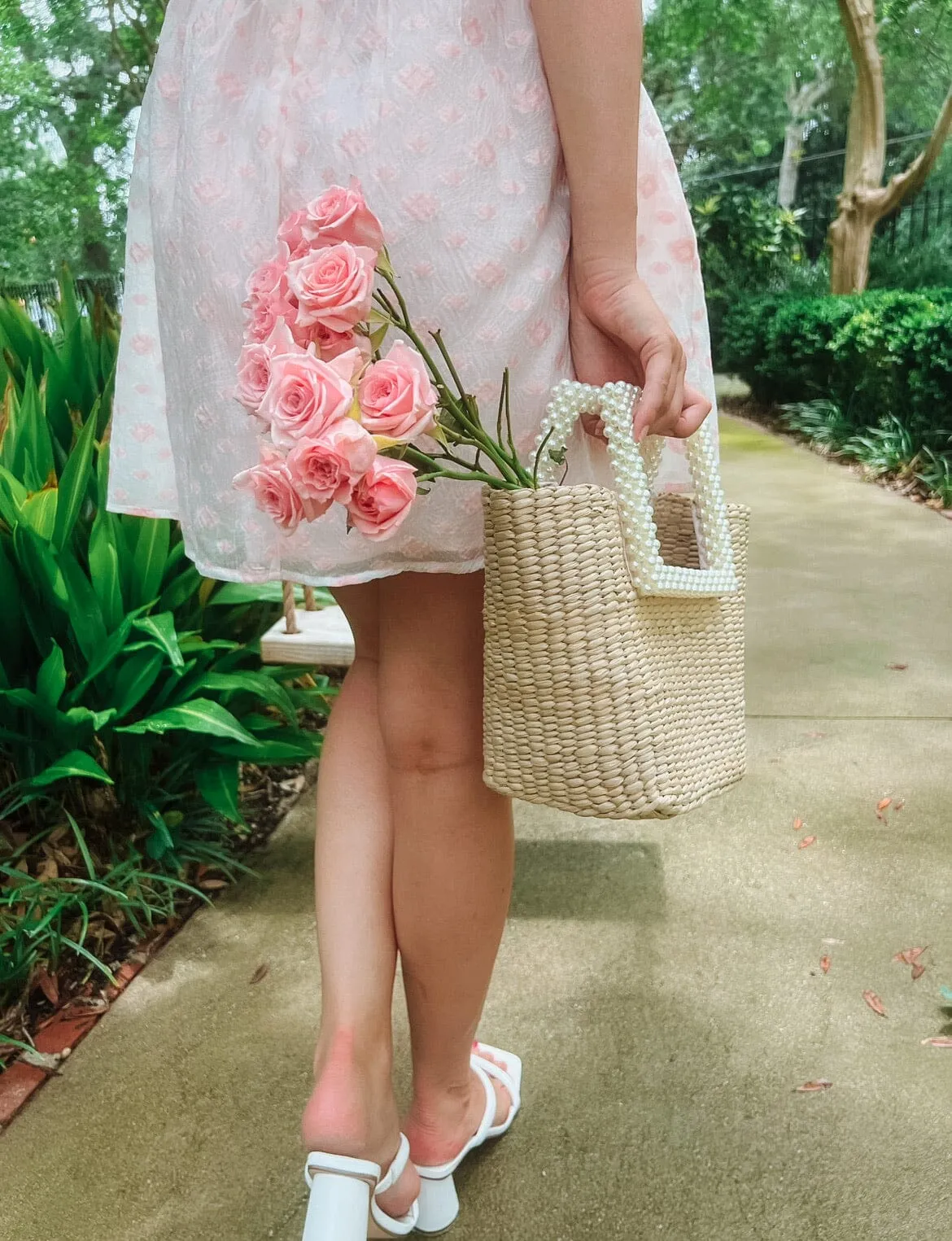 Pearl and Straw Clutch