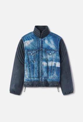 Pico Puffer Digital Print / Denim X Rider