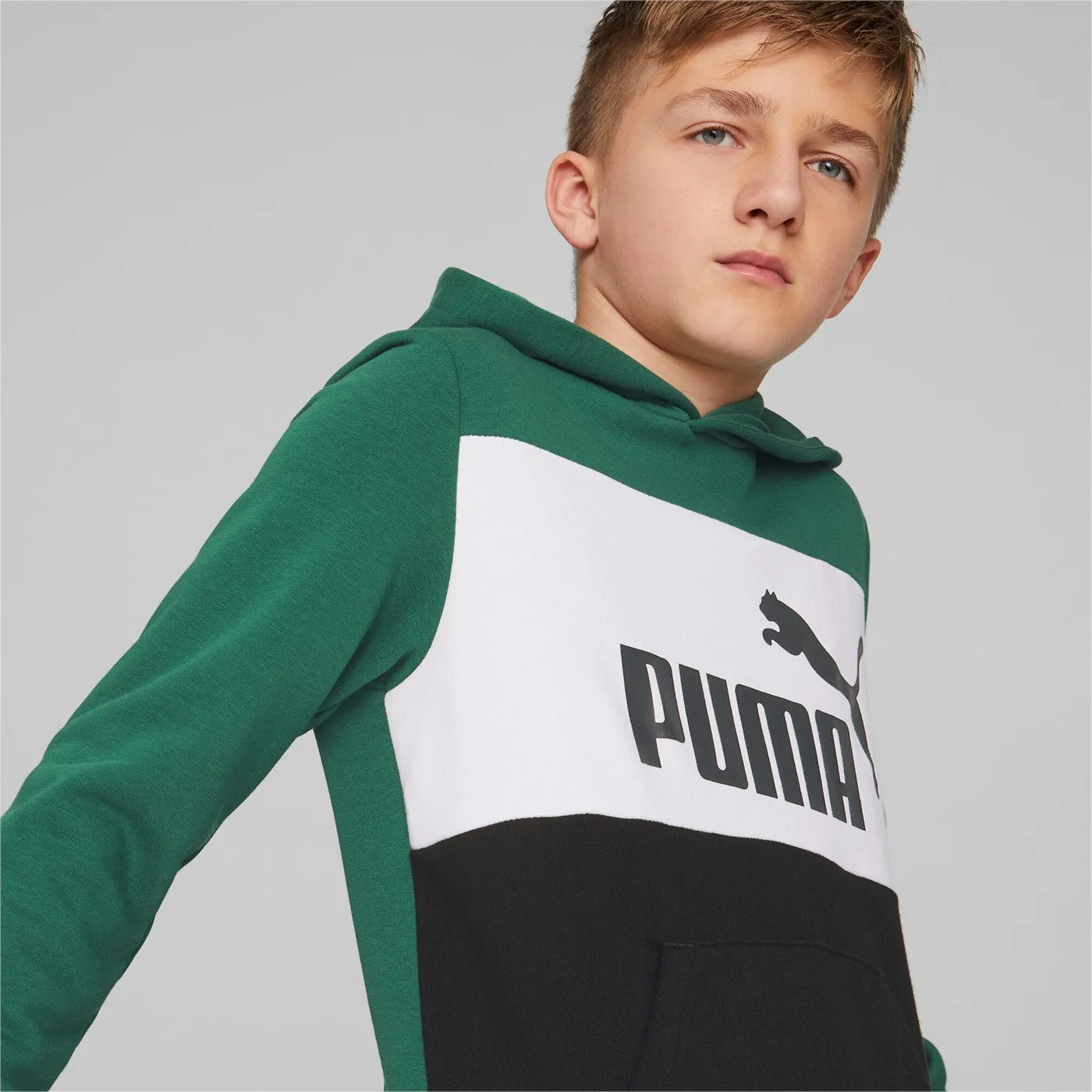 Puma Boys' Sweatshirt Colorblock Hoodie Tr B 849082 37 vine