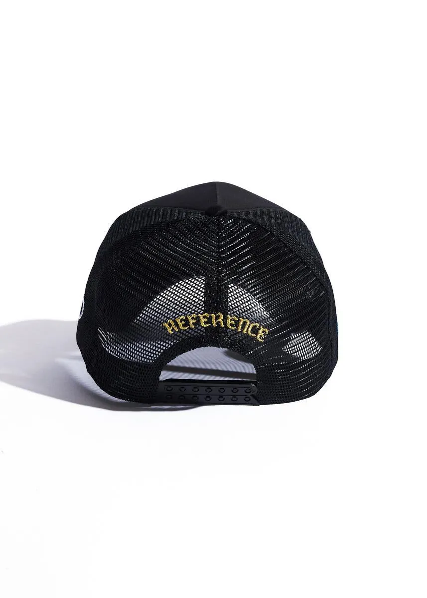 Reference SKYLINE CHICAGO TRUCKER Hat (BLACK)