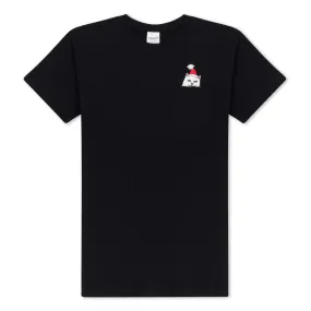 RIPNDIP LORD SANTA POCKET TEE-BLACK