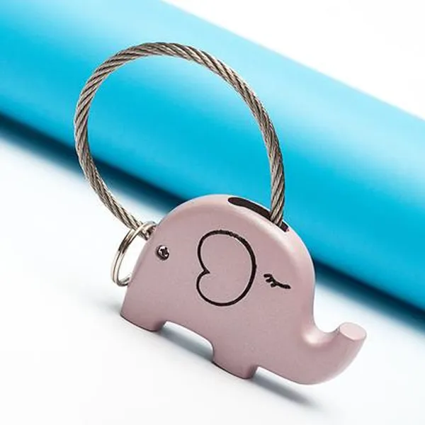 Save The Elephant Love Keychain Set