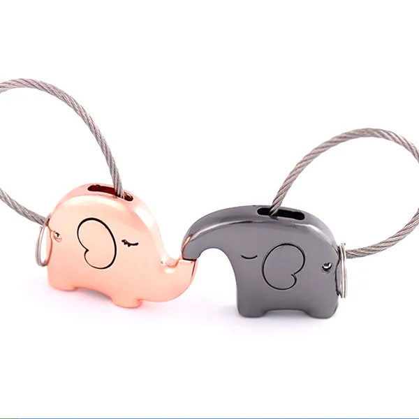 Save The Elephant Love Keychain Set