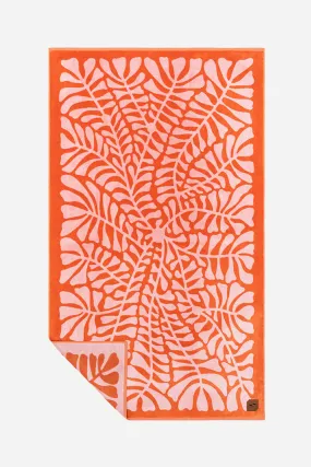 Slowtide Woven Beach Towel in Hapa