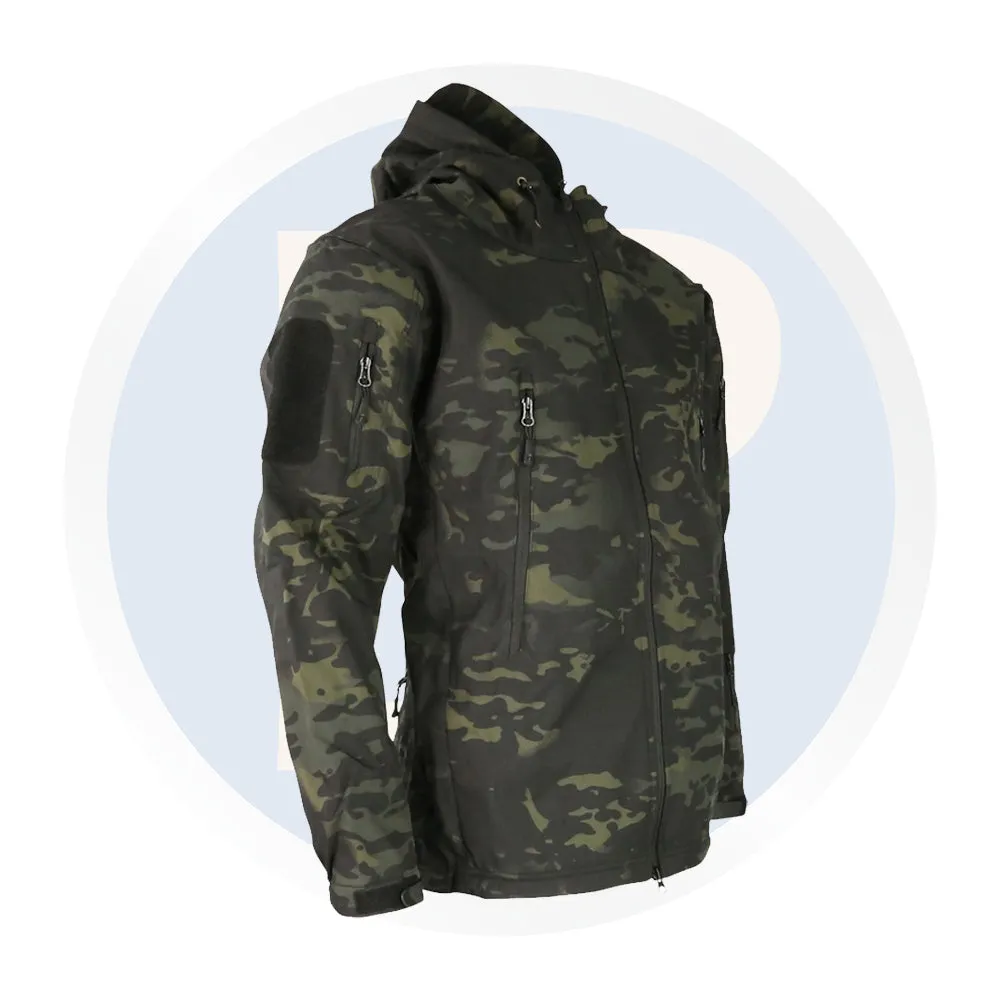 Soft Shell Jacket - Black Camo