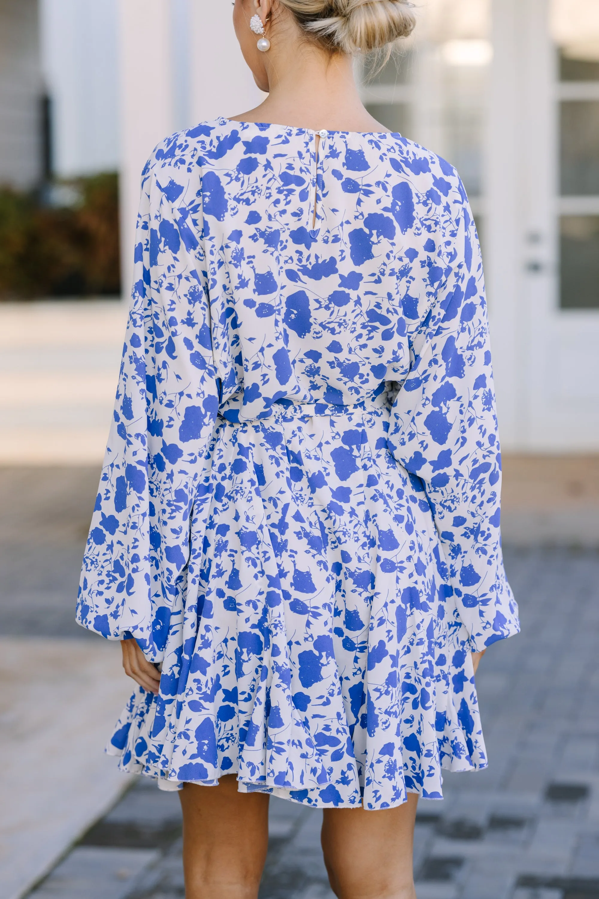 Stay Close Blue Floral Dress