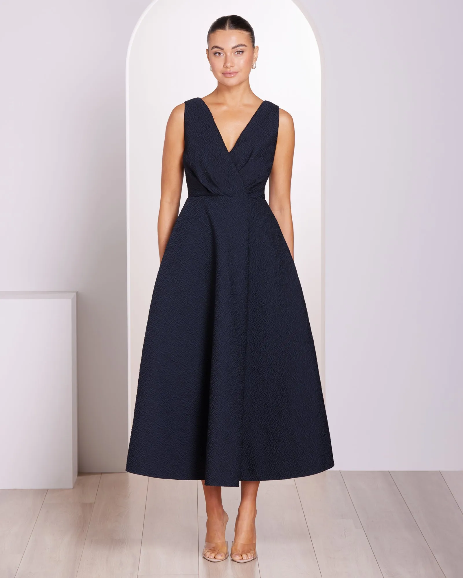 Stella A-line Midi Dress