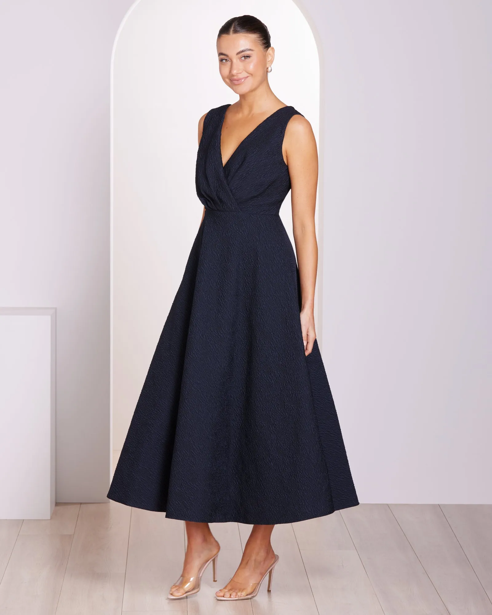 Stella A-line Midi Dress