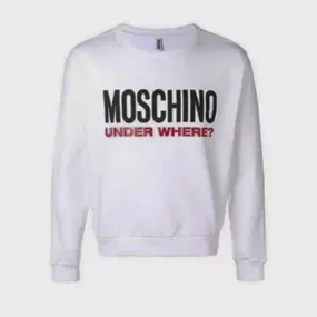 Sudadera Moschino blanca para adulto unisex