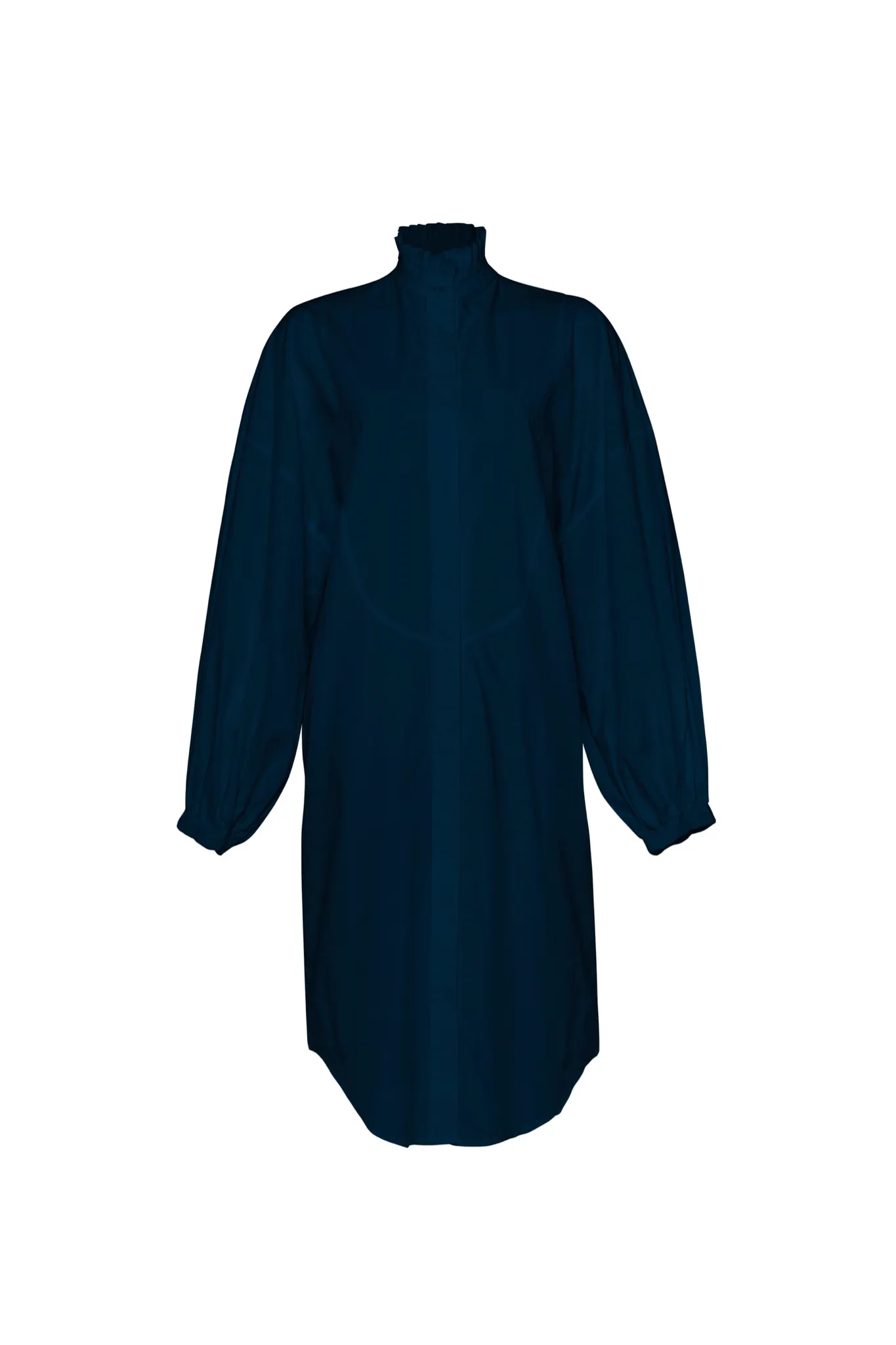 THE TUXEDO LONG SHIRT/DRESS - NAVY BLUE