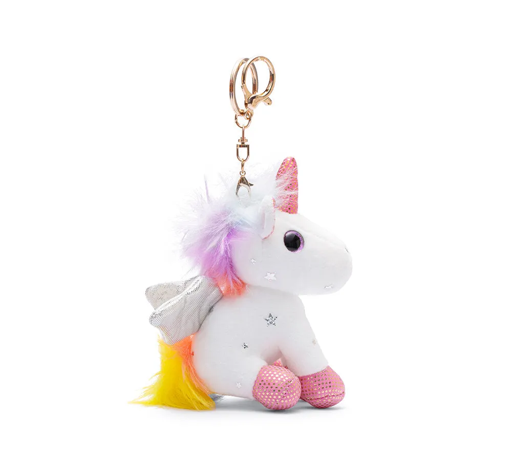 UGG AUSTRALIAN SHEPHERD Cute Plush Unicorn Keyring