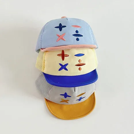 Unisex Color-blocking Cartoon Embroidered Accessories Hats