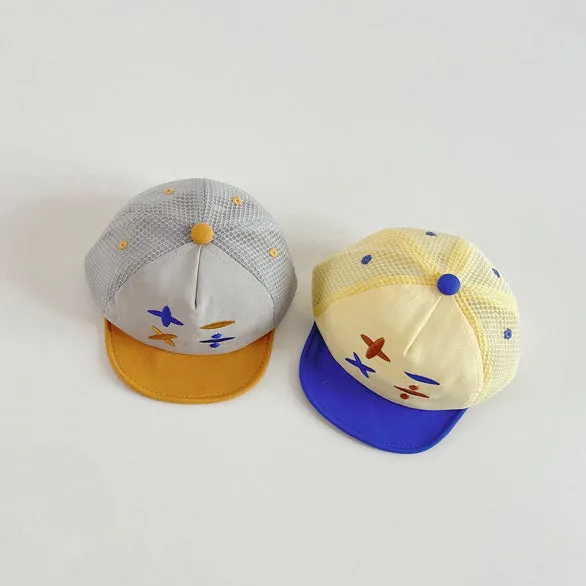 Unisex Color-blocking Cartoon Embroidered Accessories Hats