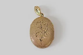 Victorian Swallow & Lily of the Valley Locket