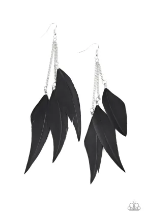 West Side Western Black-Earrings