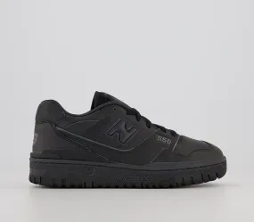 Womens New Balance BB550 Black Mono